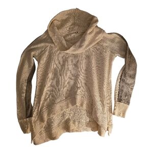 Free People Cream Cowl Neck Sweater